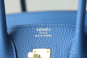 HERMES BIRKIN 30 TOGO BLUE LIN GHW
