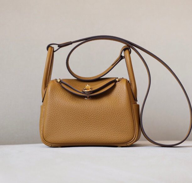 Mini Lindy 20 Clemence Leather Sesame GHW